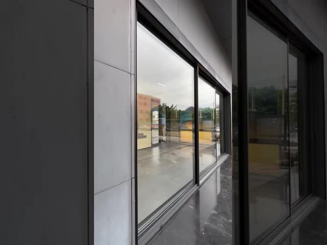 Thermal Break Profile External Aluminium Sliding Doors With Low-E Insulation Glass