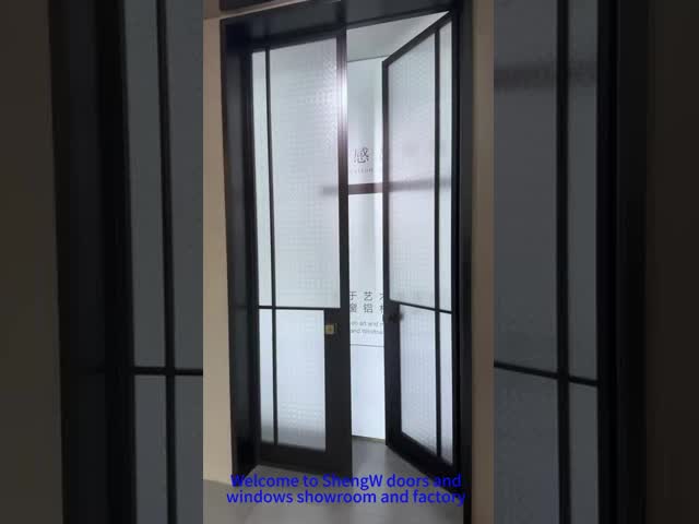 Living Hall Bedroom Aluminium Glass Hinged Door Hinged Aluminium Doors 35 - 45MM