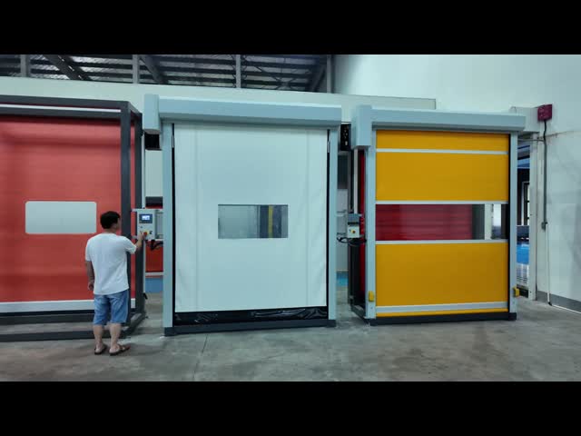Assembly Line Industrial Fast Door 220V / 380V High Speed Fabric Roll Up Doors