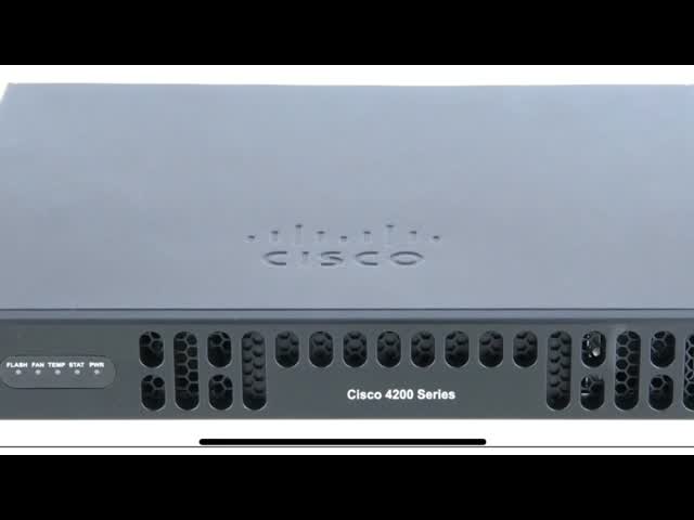 Cisco ISR4221/K9 Network Router 2 WAN / LAN Ports 2GE 2NIM 4G FLASH IPB 1 SFP Port