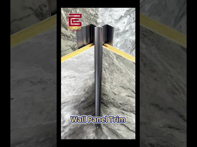 Decorative Vinyl Baseboard Molding Shower Wall Panel Trim 10mm