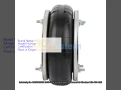 Firestone W01-R58-4066 Single Convoluted Pneumatic Air Spring Assembly 4-M10 Screws