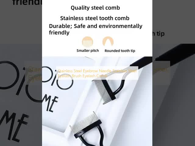 Stainless Steel Eyebrow Needle Eyelash Brush Comb for Cosmetic
