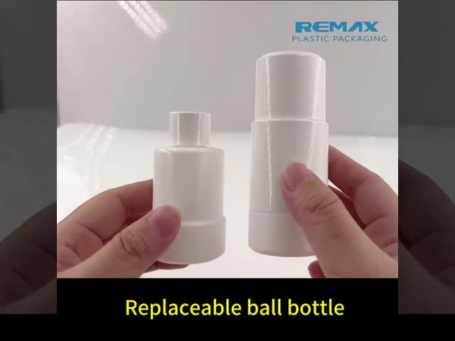Replaceable ball-bearing bottle, antiperspirant dispensing bottle