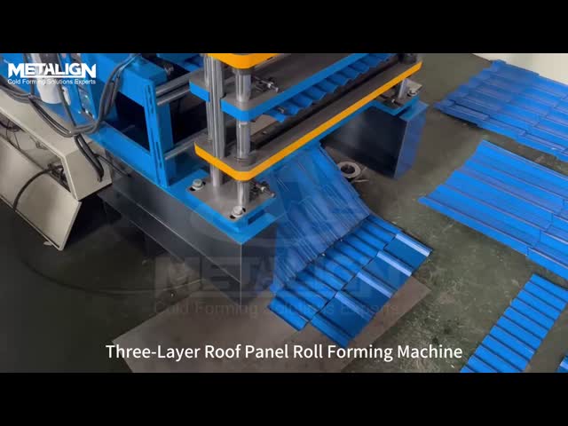 Flexible Metal Roof Making Machine with 0.3-0.8mm Thickness and 15-20m/min Speed video