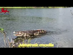 New Realistic Animatronic Remote Control Swimming Robot Crocodile