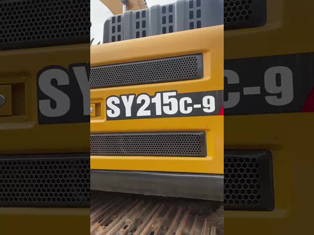 Used Sany SY215C 21 Ton Excavator with Cummins QSB6.7 Engine and 114 kw Power for Construction Projects video