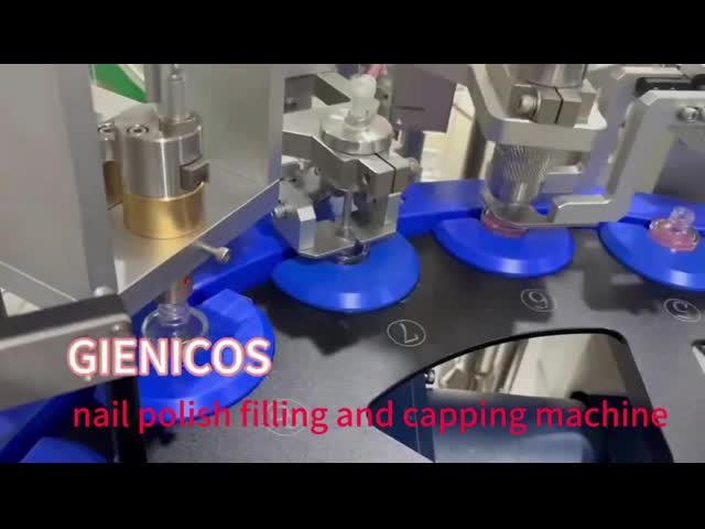 Tipo neumático completo del vacío de la máquina de rellenar del esmalte de uñas que llena 1000-3000B/H El video