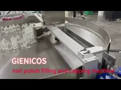 Tipo neumático completo del vacío de la máquina de rellenar del esmalte de uñas que llena 1000-3000B/H video