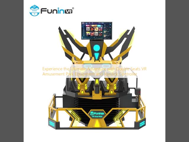 Double Seats VR Amusement Park Equipment  Joystick Operated