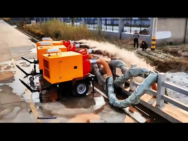 Small Diesel Water Pump High Performance Slurry Pump Sewage Treatment Trash Water Pump Set