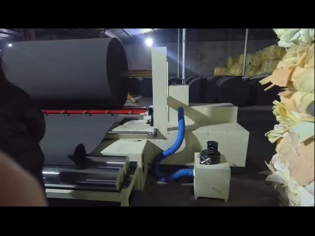 High Density Rebonded Foam Peeler Machine PLC Controlled 0-25m/Min