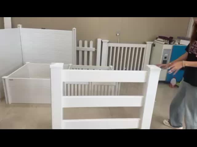 Recyclable PVC Vinyl Horse Fence 3 Rail Horse Fence Eco Friendly