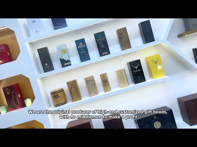 Custom Black Glossy Luxury Pen Display Box Small Pen Case Wood