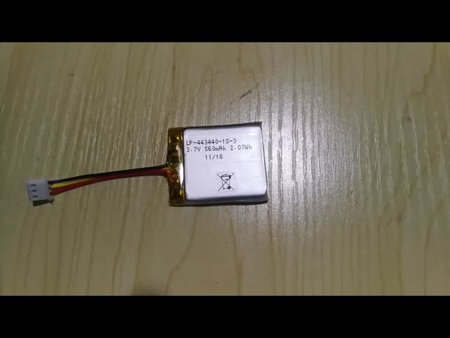 LP-443440-1S-3H Lipo Battery Pack 3.7V 560mAh Rechargeable Lithium Polymer Battery for Wearables