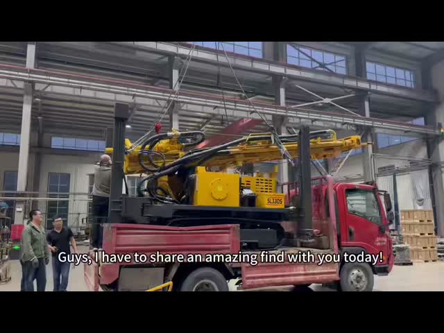 300-meter and 750-meter multi-functional durable water well drilling rig video