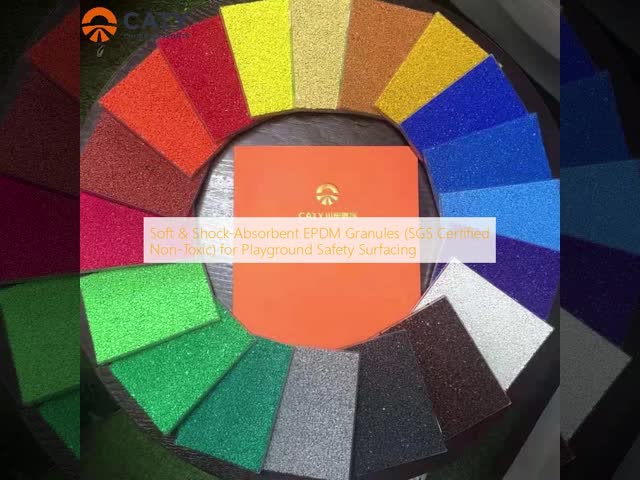 Soft & Shock-Absorbent EPDM Granules (SGS Certified Non-Toxic) for Playground Safety Surfacing