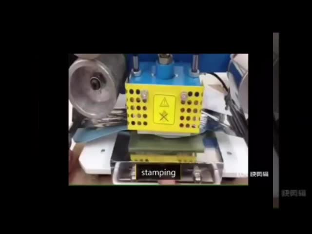 Hot Foil Stamping Machine Automatic Roll Paper Pneumatic Hot Stamping Machine Leather Embossing Logo Indentation Business Card Gift Box Plastic Wood Brande