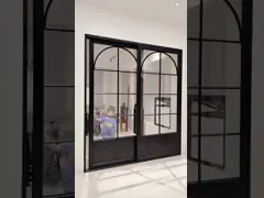 Wide Span Aluminium French Doors Aluminum Patio Sliding Door Heavy Duty Construction