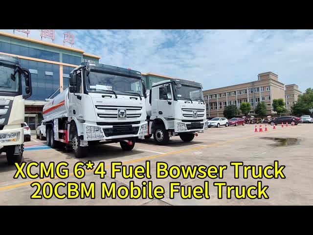 XCMG High Quality 6x4 Manual Transmission Fuel Dispensing Truck New Mobile Fuel Bowser Truck for Oil Storage