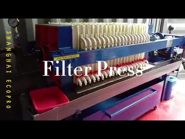 Manual Plate Frame Filter Press 4m2 for Wastewater Treatment