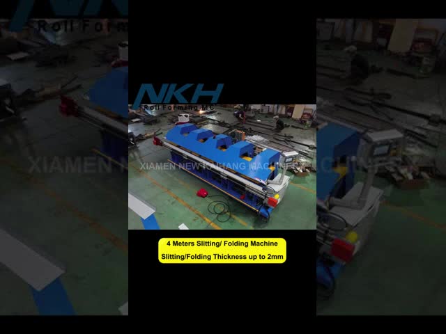 Professional Hydraulic Plate Bending Machine 4 Meter Long CNC Folding / Slitting Machine