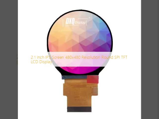 IPS Round TFT LCD Display 480x480 SPI Interface LCD Display 2.1 Inch