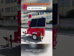China No Wiring Required Portable Solar Power Security Cctv Trailer For Construction Site Monitoring supplier