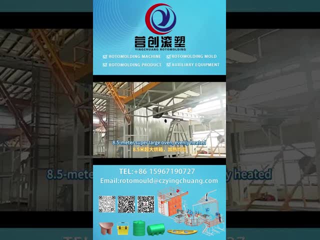 Yingchuang Roto CS-2A-8500 Shuttle Rotomolding Machine of O-arms Used for large-scale rotomoldingproducts