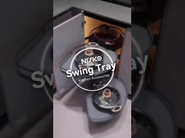 Kitchen Peanut Swing Magic Corner Cabinet Organizer Pull Out Rotating