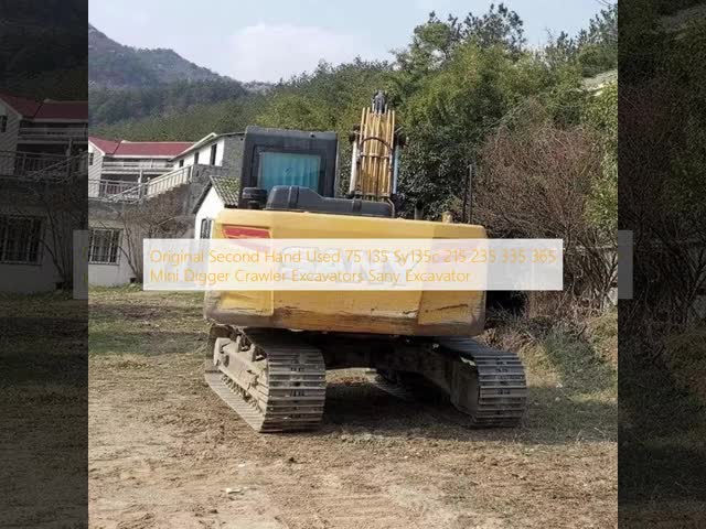 Original Second Hand Used 75 135 Sy135c 215 235 335 365 Mini Digger Crawler Excavators Sany Excavator