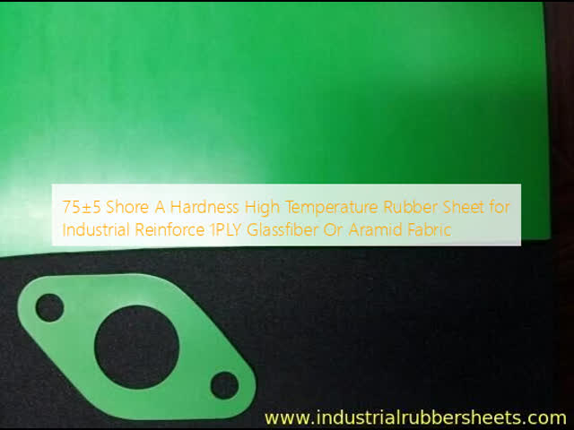 High Temperature Rubber Sheet with 1PLY Glassfiber Or Aramid Fabric Reinforce for Industrial Use with Tensile Strength 5-9MPa and Temperature Range -60°C~+320°C