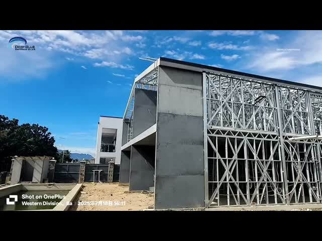 European Quality 2story Luxury Prefab Lightweight Steel Frame Houses Modular Home