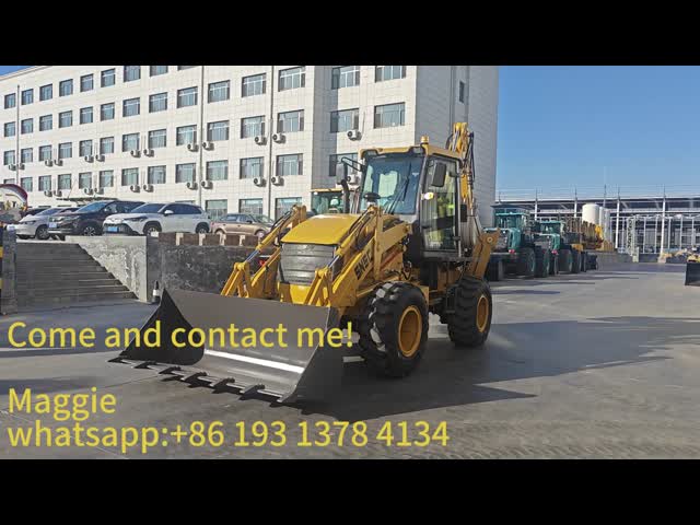 7600kg Diesel Powered Backhoe Loader WZ30-25 loader With High Efficiency