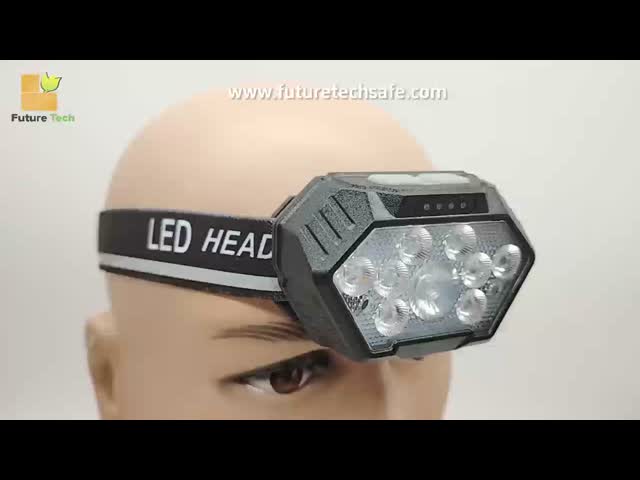  4 Colors in 1 LED Headlamp 500 Lumens Super Bright Motion Sensor Head Lamp