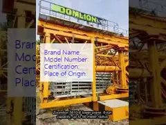 Infrastructure Projects Lifting Equipment Zoomlion 5610-6 Tower Crane for Industrial Plant Construction video