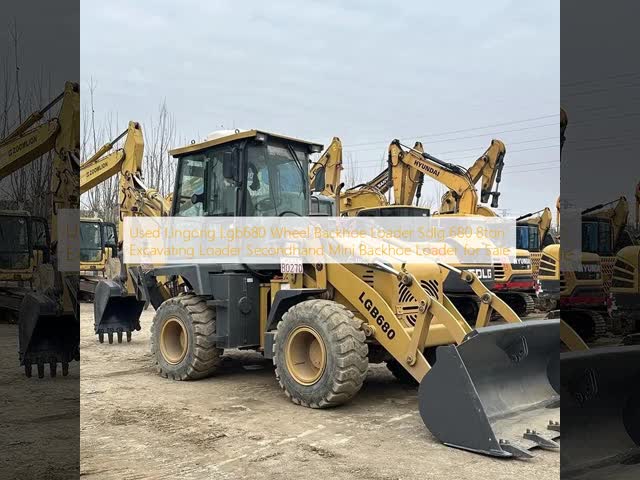 Used Lingong Lgb680 Wheel Backhoe Loader Sdlg 680 8ton Excavating Loader Secondhand Mini Backhoe Loader for Sale