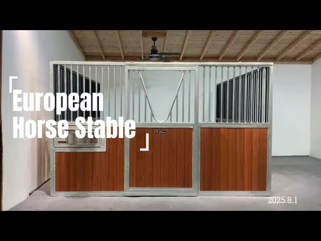 Galvanized Silver Steel Metal Frame Horse Stall Front Heavy Duty