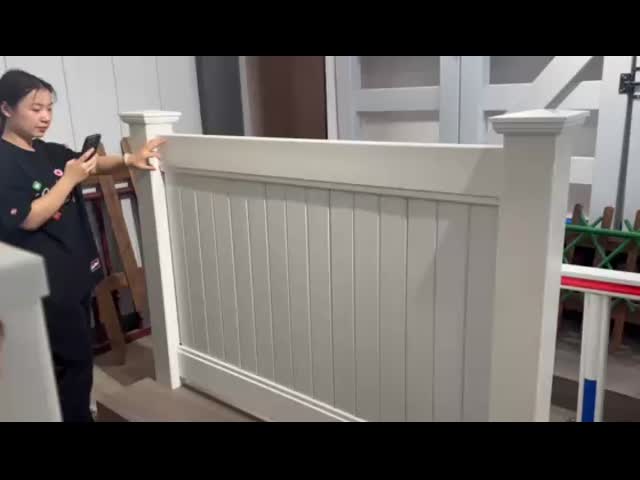 Maintenance Free White Pvc Privacy Fence 6x8ft Long Lasting For Modern Homes