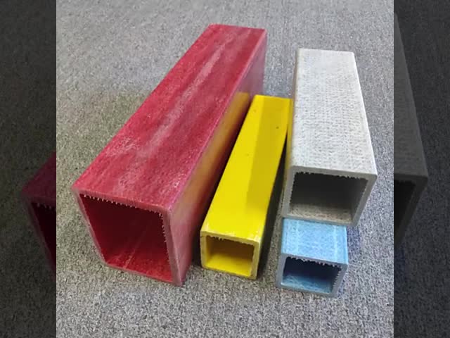 Pultrusion FRP Square Tube - High Strength lightweight Fiberglass Tube, Thermal Insulation GRP Profile