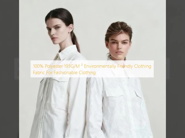 100% Polyester Clothing Fabric 193GSM Environmentally Friendly Fabrics For Fashionable Clothing