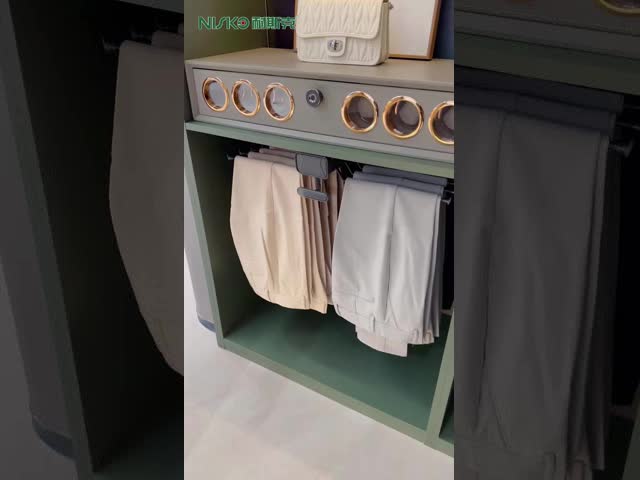 Soft Closing Pull Out Trouser Hanger Top Mounted for Wardrobe