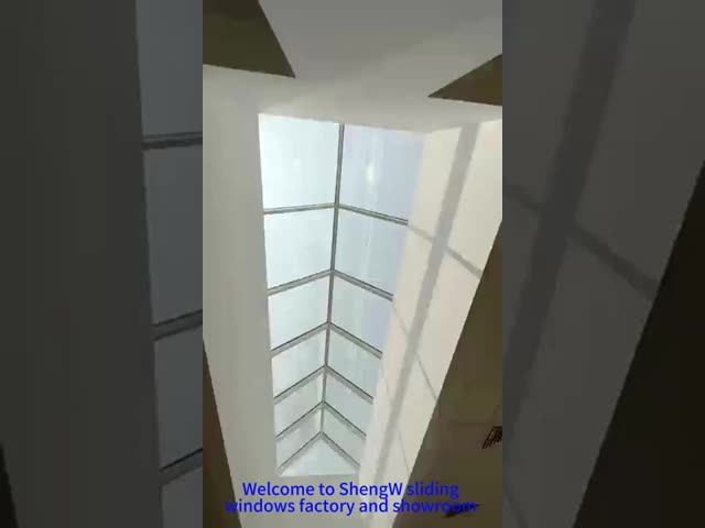 Villa Push Pull Curtain Wall Window Transparent Aluminium Window Sliding Frame