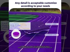 China Ultraviolet Proof IAAF Track Field , Full PU Running Track Floor Material supplier
