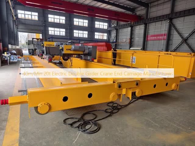 40m/Min 20t Electric Double Girder Crane End Carriage Manufacturer