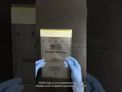 95kpa Biohazard Bags With Absorbent Sleeve Transport Bags For Medical Sample Disposal