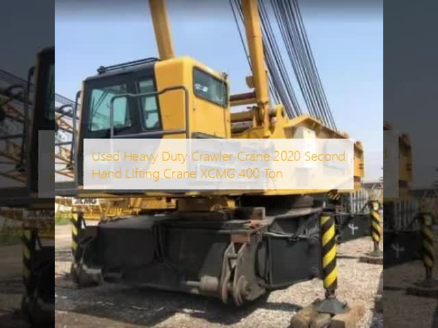 Grúa de recorrido de carga pesada usada 2020 Grúa de elevación de segunda mano XCMG 400 toneladas El video