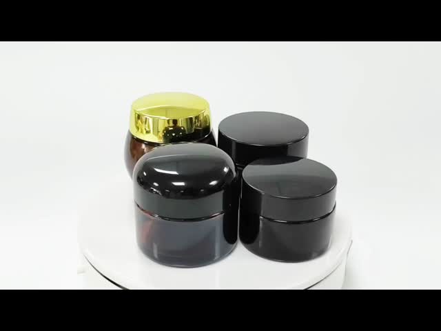 Good Sealing Brown Aromatherapy Glass Jars Bottle Flat Top Cap