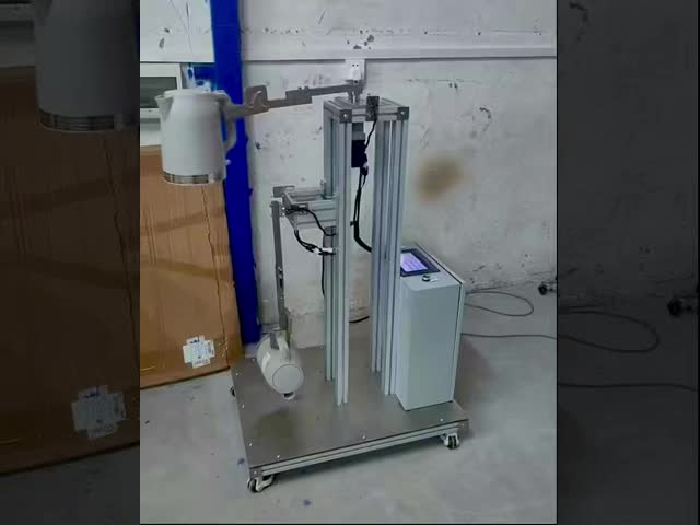 IEC 60335-2-15 Compliant Kettle Movement Test Apparatus with 400 mm Pivot Distance and 5 mm Rubber Thickness