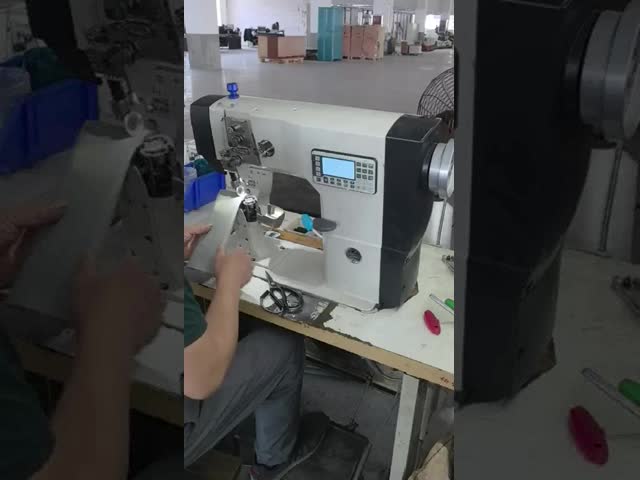 Single Needle Computerized Sewing Machine Industrial Post Bed Sewing Machine for Shoe and Leather Sewing